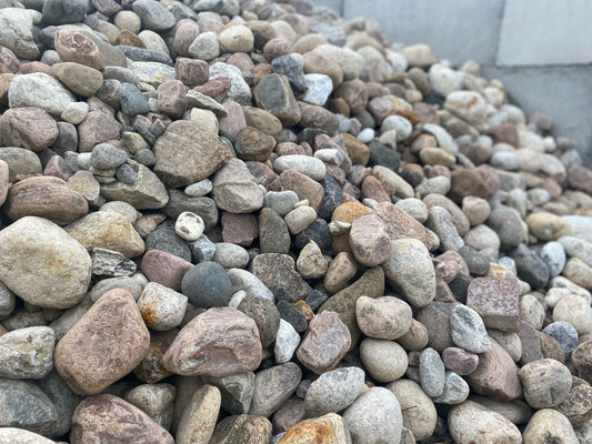 Washed Riverstone 3" to 6" - Full Cubic Yard